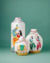 Handcrafted Pattachitra Art - Radha & Krishna Love Story - Inspired Vase Set