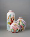 Handcrafted Kalighat Art - Shiva Parvati Family - Inspired Vase Set