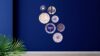 Neel – Blue & White Digital Art Decor Plates | Set of 7 - Image 2