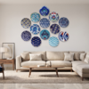 Rangrez – Multicolour Digital Art Decor Plates | Set of 13